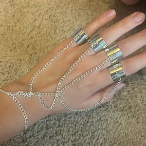 Silver hand chain kurapika hand chain